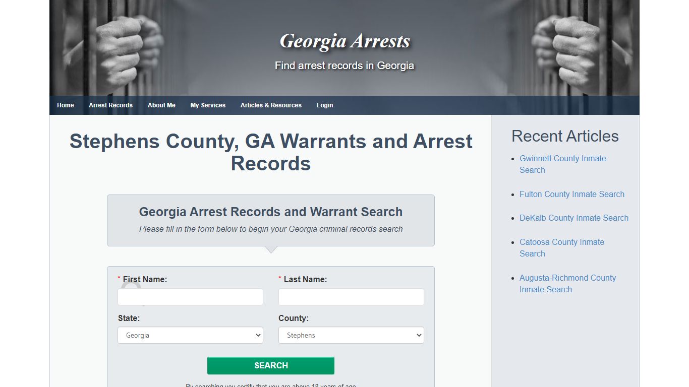 Stephens County, GA Warrants and Arrest Records